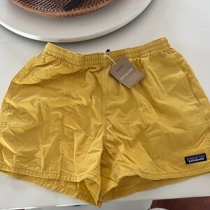 Patagonia Mustard Yellow Shorts